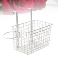thumbnail image 3 of MasteelfCA Cupboard Door Hanging Storage Rack Multifunction Kitchen Bathroom Free Nail Shelf with Hair Drier Rack (White), 3 of 7