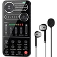 thumbnail image 3 of Cambiador de voz en vivo compatible con Bluetooth Teléfono PC Tablet Altavoz Kit de tarjeta de sonido Ndcxsfigh Para estrenar, 3 of 9