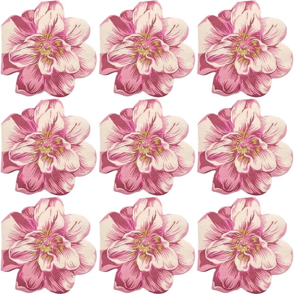40Pcs Flower Printing Napkins Floral Paper Napkins Cocktail Party Supplies for Afternoon Tea Party Garden Party Decoration