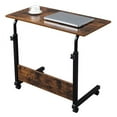 thumbnail image 3 of [US IN STOCK] C-Shaped Side Table, Snack End Table, Coffee Tray Side Desk, Laptop Holder Table, Beside Bed Sofa Portable Workstation, 3 of 9