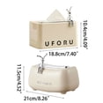 thumbnail image 3 of Square Tissue Box Cover Decorative Napkin Organizer Holder Bathroom Tissue Box, 3 of 13