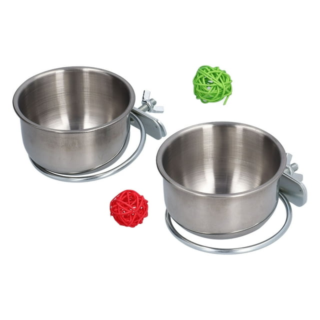 Feeder, Portable Stainless Steel Feeding Bowl For Small Animals