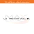 thumbnail image 2 of MAX Advanced Brakes - Rear Brake Kit For 1995-1998 Nissan 240SX| Carbon Ceramic Brake Pad and Rotor Kit| Daily Driving OE Replacement Brake Rotors, 2 of 9