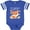 Football Blue and White, variant on Inktastic My Abuela Loves Me Little Fox Boys or Girls Baby Bodysuit