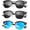 (3 Pack) Tortoise Blue/Black/Silver Black, variant on KALIYADI Polarized Sunglasses Trendy Stylish Half-frame Sun Glasses for Men Women Driving Sun glasses UV Blocking