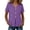 Purple, variant on zbxnLI Casual Cotton Linen Shirts for Women Fashion Button Front Blouse Top Summer V Neck Loose Short Sleeve Shirt