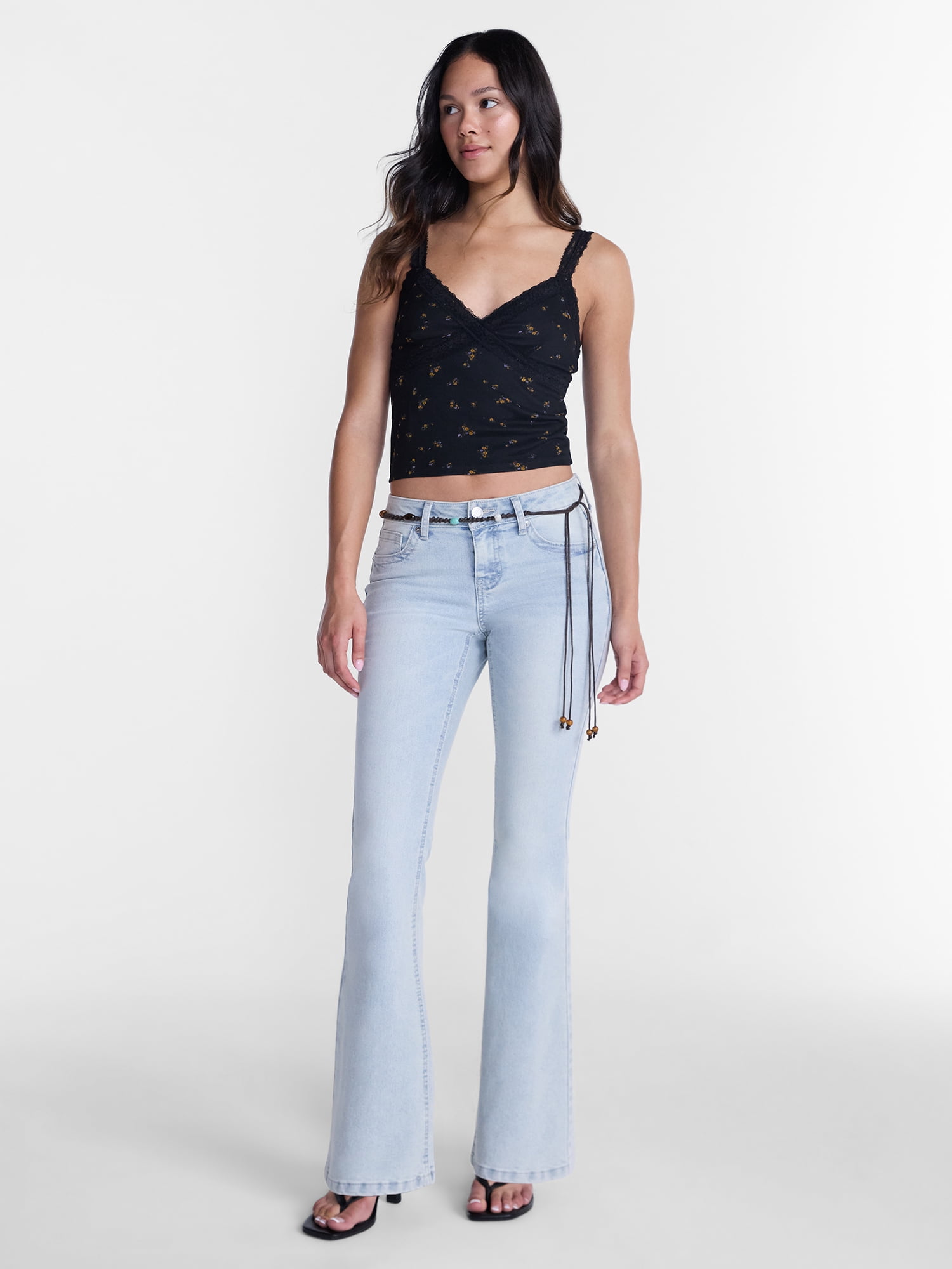 No Boundaries Novelty Stitch Bootcut Jeans, 32.5" Inseam, Women's 00-20