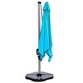 thumbnail image 3 of Patiojoy 10' Market Umbrella Outdoor Patio Square Offset w/Base Blue, 3 of 6