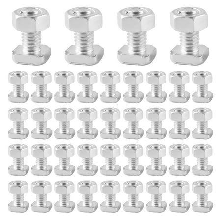 

50Set Aluminium Greenhouse Nuts and Bolts for Building Repairing