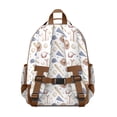 thumbnail image 3 of Baseball Uniform Pattern Backpack for School,Cute School Bag,Schoolbag with Adjustable Shoulder Straps & Padded Back,15.25"x11.5"x5.25", 3 of 5
