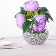 thumbnail image 5 of Balsa Circle 10" Lavender Silk Artificial Peony Flowers Bouquet Party Wedding Centerpieces, 5 of 7