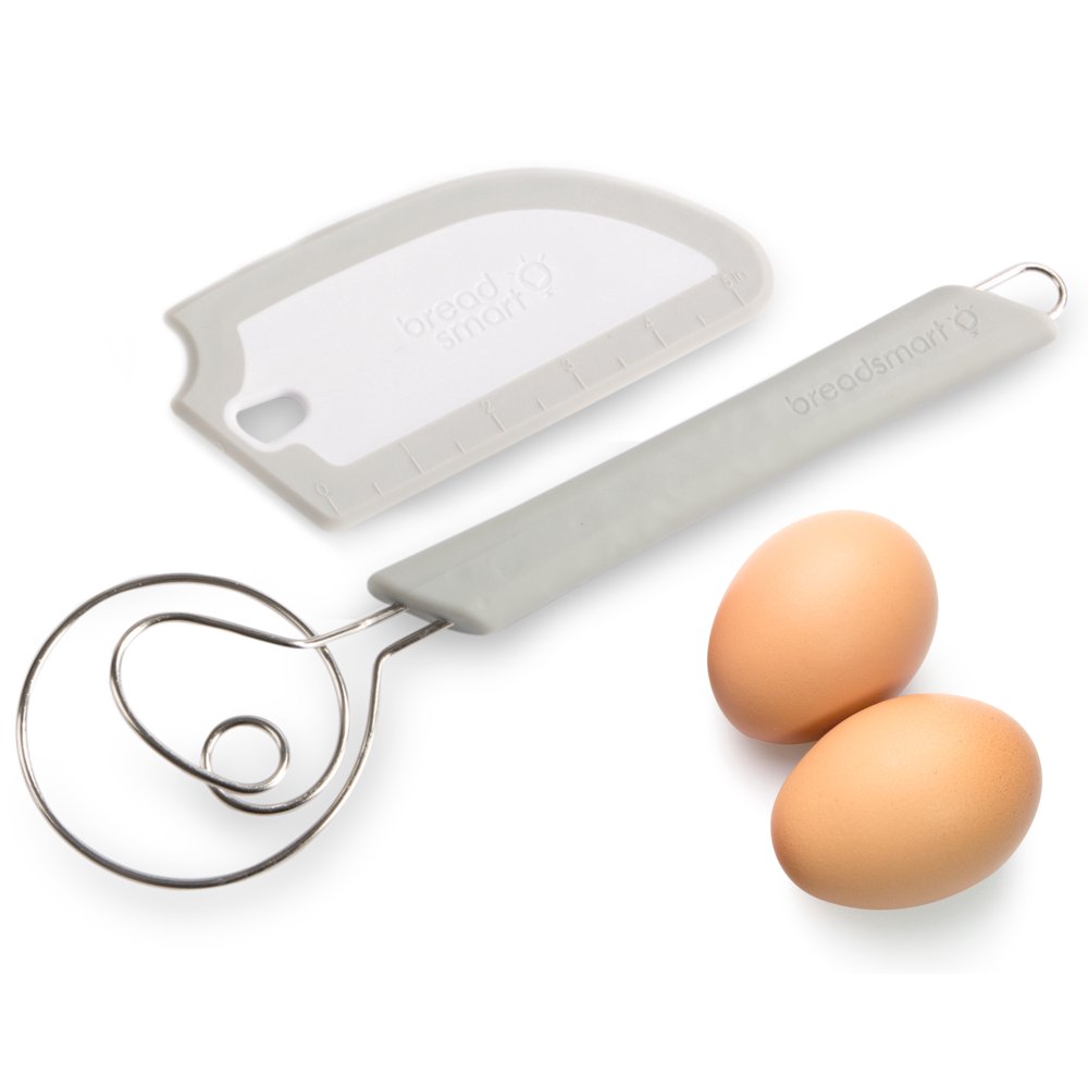 Breadsmart Artisan Bread Whisk and Bench Scraper Duo Essential Bread Mixing Tools Quality