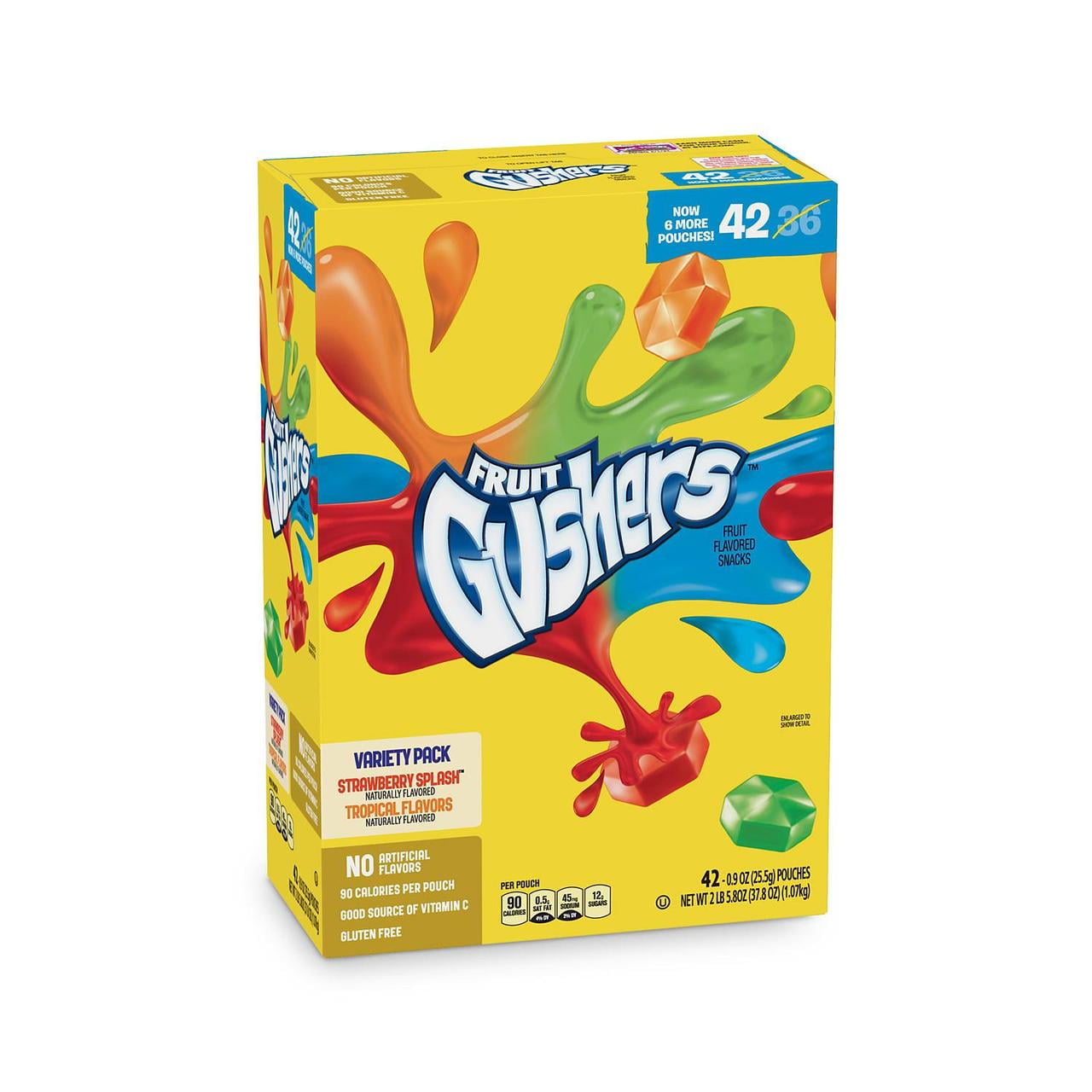 Product of Fruit Gushers Variety Pack, Assorted Flavor 0.8 oz. 42 Ct