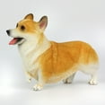 thumbnail image 4 of Shulemin Lifelike Corgi Dog Animal Model PVC Solid Figurine Desktop Ornament Kids Toy,Yellow, 4 of 8