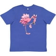 thumbnail image 3 of Inktastic Flamingo Ballerina in Tutu and Ballet Toe Shoes Youth T-Shirt, 3 of 5