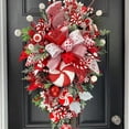thumbnail image 2 of Toystoory Guirnalda de bastón de caramelo de Navidad, reemplazo decorativo portátil, decoración colgante de puerta de tienda de restaurante para el Kits de decoración para fiestas Toystoory HA074013-01, 2 of 6