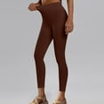 thumbnail image 5 of XFLWAM Butt Lifting Leggings for Women Tummy Control Seamless Leggings Booty High Waisted Workout Fitness Yoga Pants Brown M, 5 of 7