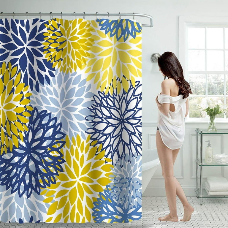 Clearance!FNGZ Shower Curtain Shower Curtain 70x70 Inch with 12 Plastic  Hooks Waterproof Shower Curtain Bathroom Heavy Side Shower Curtain Machine