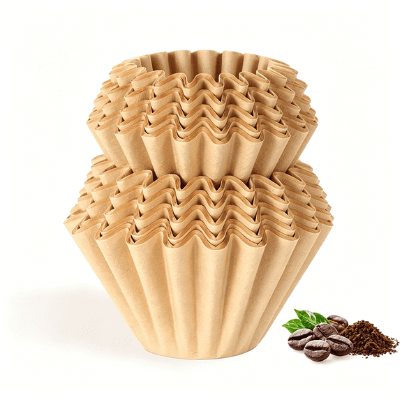 CCOCC 100 Count Natural Unbleached Coffee Filters 1-4 Cup, Small Basket Paper Filters for Single Serve, Pour Over & Drip Coffee Makers
