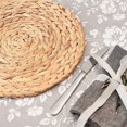 thumbnail image 1 of Round Woven Placemats for Dining Table Straw Braided Placemat Heat Resistant Non Slip Weave Placemats, 1 of 7