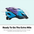 thumbnail image 3 of Schwinn Thrasher Child Bicycle Helmet, Ages 5 - 8, Purple and Blue, 3 of 7
