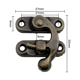 thumbnail image 1 of 10 Piezas Cerraduras de Cuerno de Metal Gancho Bronce Adecuado para Cajas de Madera Retro y Joyeros - Equipado con Tornillos de Montaje LingWen 9024715482518, 1 of 1