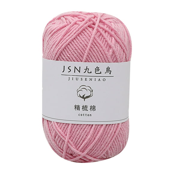 Cotton Balls for Crafts 4 Strands of Combed Milk Cotton Thread Diy Doll Cotton Crochet Thread Wool Ball