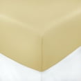 thumbnail image 2 of Violet Linen Premium Ultimate Percale, Luxury Ultra Soft Brushed Polyester Cotton, Extra Soft and Comfortable, Gold, Twin, Luxurious, Fitted Sheet, 2 of 8