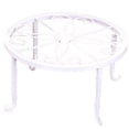 thumbnail image 4 of Walbest Plant Round Shelf Metal Plant Stand Potted Iron Planter Support Floor Flower Pot Round Rack Display, Iron Home Garden Indoor Balcony Decor, 4 of 6