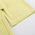 thumbnail image 3 of Unisex Pocket Breathable Knee Length Bathrobe Splicing Soft Sleepwear SPA Robe, 3 of 6