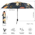 thumbnail image 3 of FORMRS Travel Umbrella Folding Auto Open Close Windproof Rain UV Protection, Black Mushroom Pattern, 3 of 8