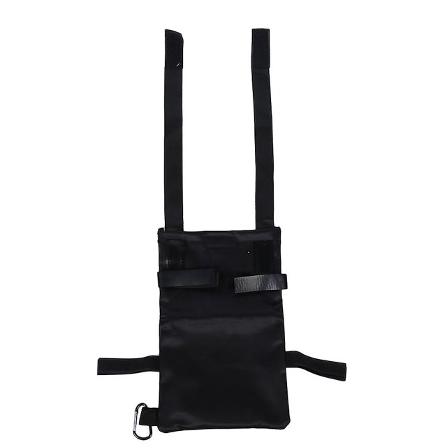 Pochette de rangement pour béquilles pour patients âgés, poche de rangement pour avant-bras, jambe cassée, accessoires pour béquilles (noir)