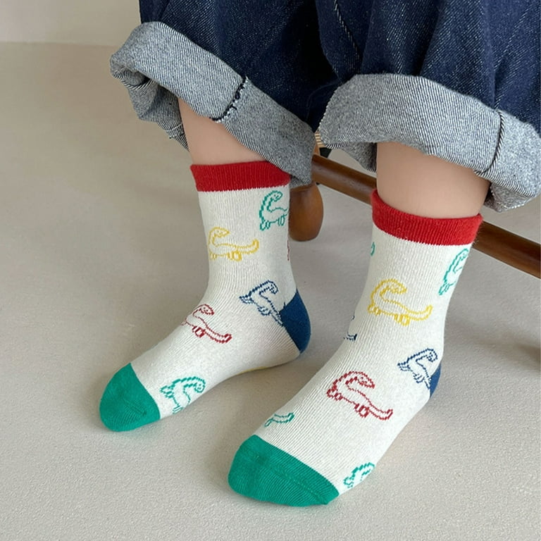 5 Pairs Baby Boy Socks Children Autumn Winter Cartoon Socks for Girls Kids  for Girls To School Sport Baby Girl Clothes