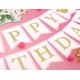 thumbnail image 5 of Pancarta De Feliz Cumpleaños De Ratón, Decoraciones De Cumpleaños De Ratón, Pancarta Rosa Y Dorada, Lazo Para Niña, Primera Decoración Rosa (Banner), 5 of 5
