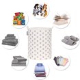 thumbnail image 5 of Sea Team Collapsible Canvas Fabric Laundry Hamper with Handles, Cylindric Waterproof Storage Basket, Closet Organizer, 19.7 x 15.7 Inches, Grey Star, 5 of 6