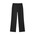 thumbnail image 3 of XINXIAOO School Uniform Pants For Girls Formal Straight Leg Pull On Chino Elastic Waist with Zipper Black Pants For Girls Uniform Clothes For Girls 9-10 Years, 3 of 8
