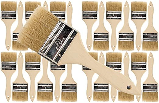96 Pk 2 inch Chip Paint Brushes for Paint Stains,Varnishes,Glues,Gesso 