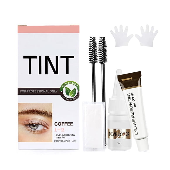 Kit de Coloración de Pestañas BYAYW Profesional Café Natural 4 Semanas