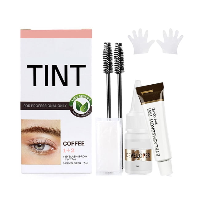 Kit de Coloración de Pestañas BYAYW Profesional Café Natural 4 Semanas