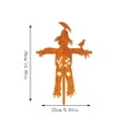 thumbnail image 4 of Metal Scarecrow Garden Stake - Outdoor Yard Decor for Patio Fall & Halloween Display, Gold, Ccwuwei, 4 of 5