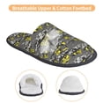 thumbnail image 3 of KLL Modern Yellow Excavator Slippers for Women Men House Slip on Indoor Outdoor Bedroom Furry Fleece Lined Ladies Comfy Anti-Skid Rubber Hard Sole-Large, 3 of 8