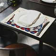thumbnail image 3 of 4th of July Placemats Set of 6 Gnome Patriotic America Memorial Day Independence Day Dining Table Decoratios Table Mats Cloth Placemats 12X18 Inch, 3 of 5