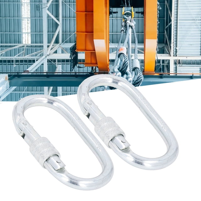 Chain Link Connector, Spring Door Design 2PCS Chain Hooks Quick Link Wide Application Rust Proof for Warehouses