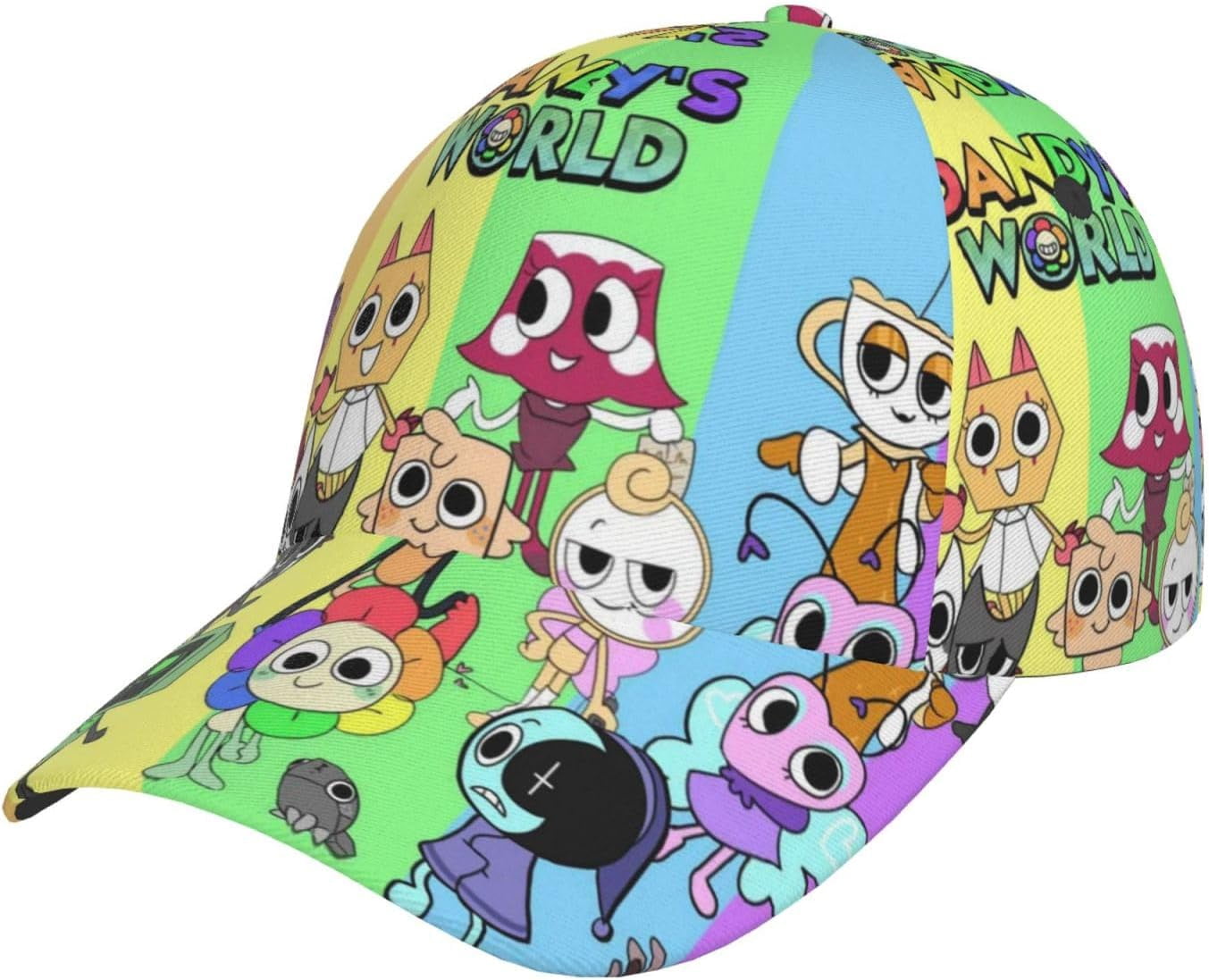 Dandys World Cap Printed Adjustable Baseball Hat Fan Cap for Men Women