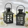 thumbnail image 6 of Kate Aspen Mini Decorative Lanterns - Set of 12 - Vintage Metal Lantern Candle Holders for Wedding Centerpiece, Home Decor and Party Favor (Black), 6 of 6