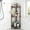 Black, variant on Corner Shower Caddy Standing, 3 Tier Rustproof Metal Shower Organizer with Soap Holder, Floor Shower Corner Shelf Rack Storage Stands with Adjustable Feet & 2 Hooks for Bathroom, Black