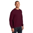 thumbnail image 4 of Gildan Heavy Blend Men's Fleece Crewneck Sweatshirt, Classic Fit, Warm Soft Pullover, Maroon, XL, 4 of 5