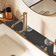 thumbnail image 2 of Yayeee Faucet Mat for Kitchen Sink 30" Diatomite Long Splash Guard Pad, Sitting on The Moon, 2 Pack, 2 of 7