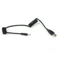 thumbnail image 4 of USB 2.0 Male to DC35135 Connector Charge Extension Charging Cable Coiled Wire in Two Segments, 4 of 5