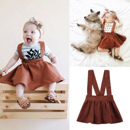 Infant Newborn Toddler Girls Kid Baby Brace Dress Party Tutu Overalls Skirt Bib Tutu (Best Braces Colors For Girls)